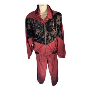 Vintage 80’s Chili Pepper Reversible Windbreaker Track Suit